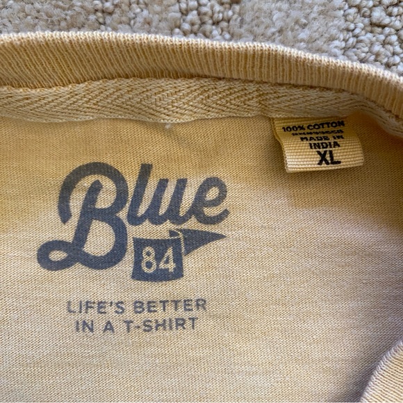 George Mason Patriots Blue84 Garment Dyed Gold T-Shirt Size XL - Picture 5 of 6